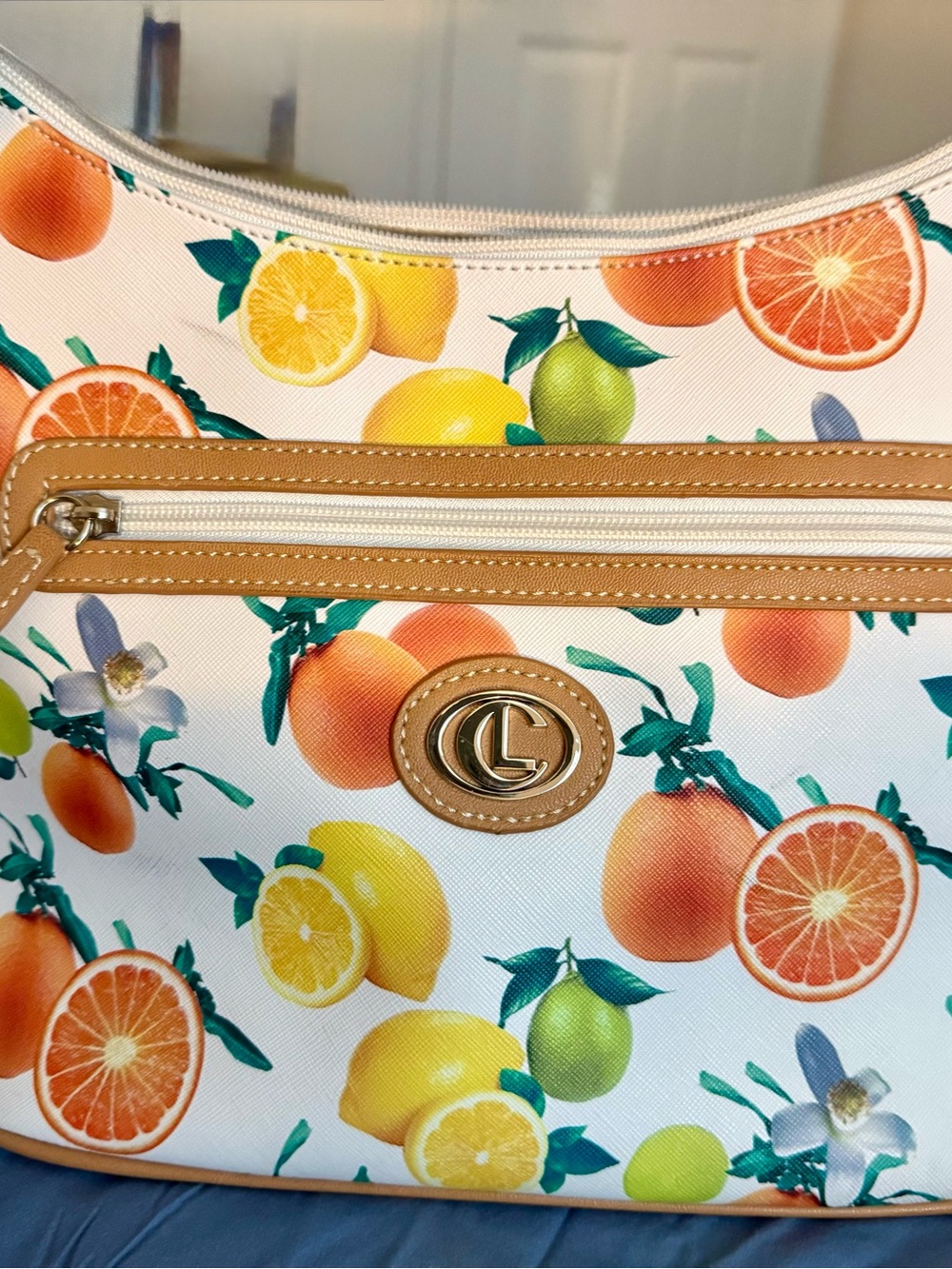Giani Bernini citrus hand bag